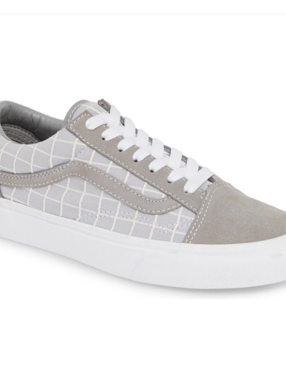NIB! Vans, Old Skool, (Grid) Sleet/True White, Size W7.5(M6)